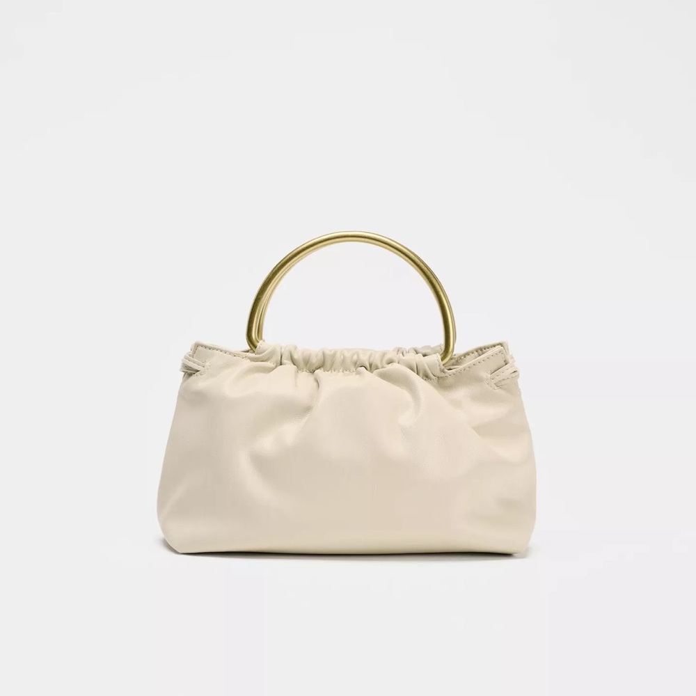 ZARA METAL HANDLE MINI BOWLING BAG